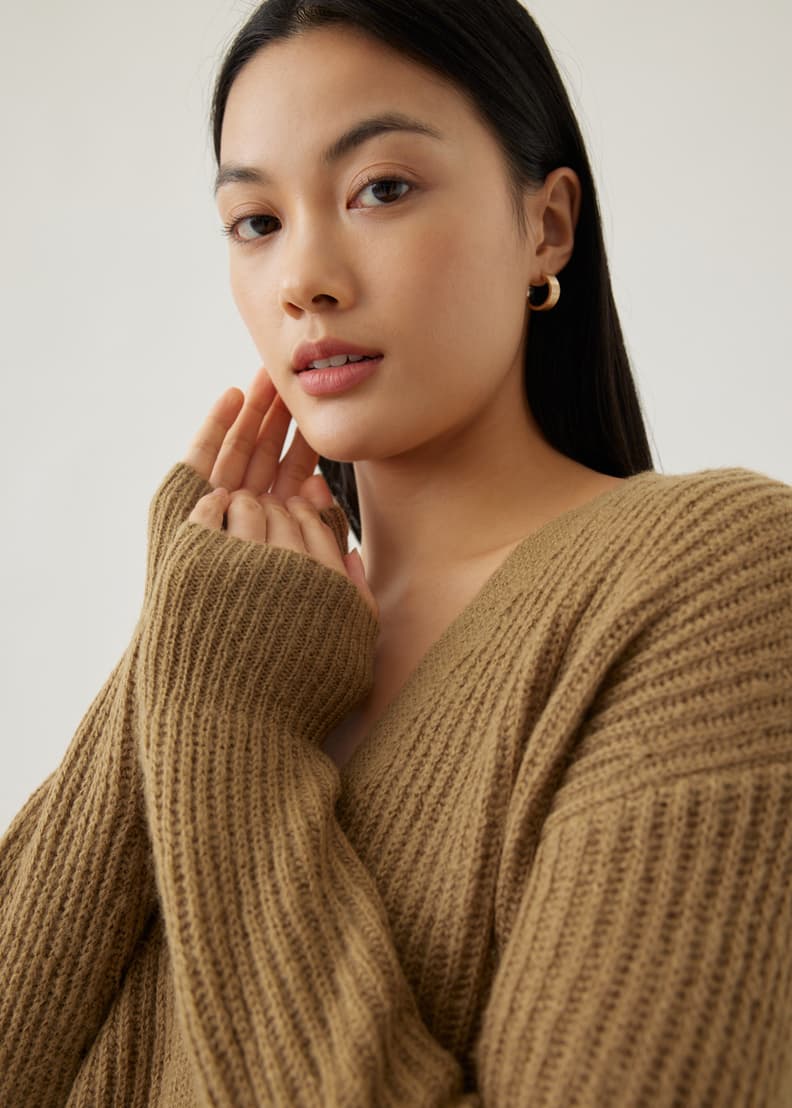 Fuzzy sales crop cardigan