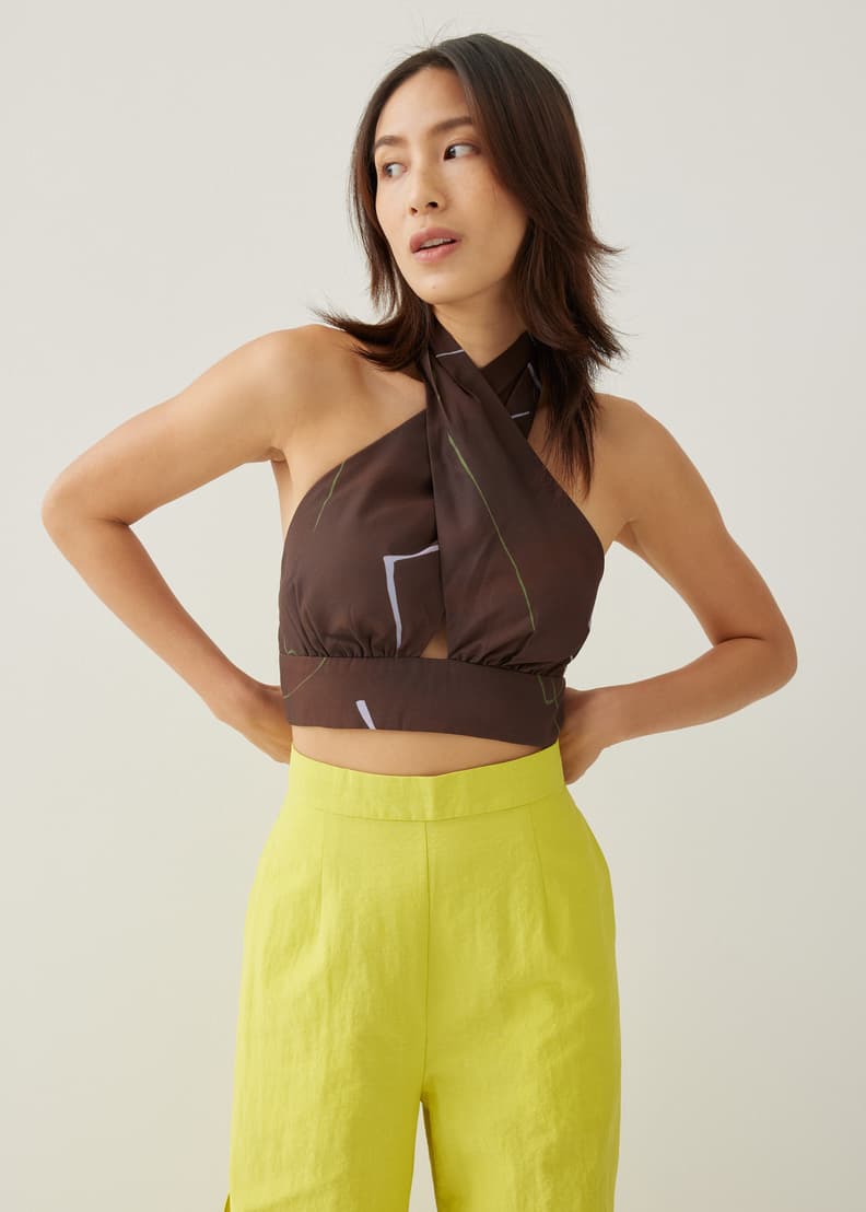 Padded halter 2025 top