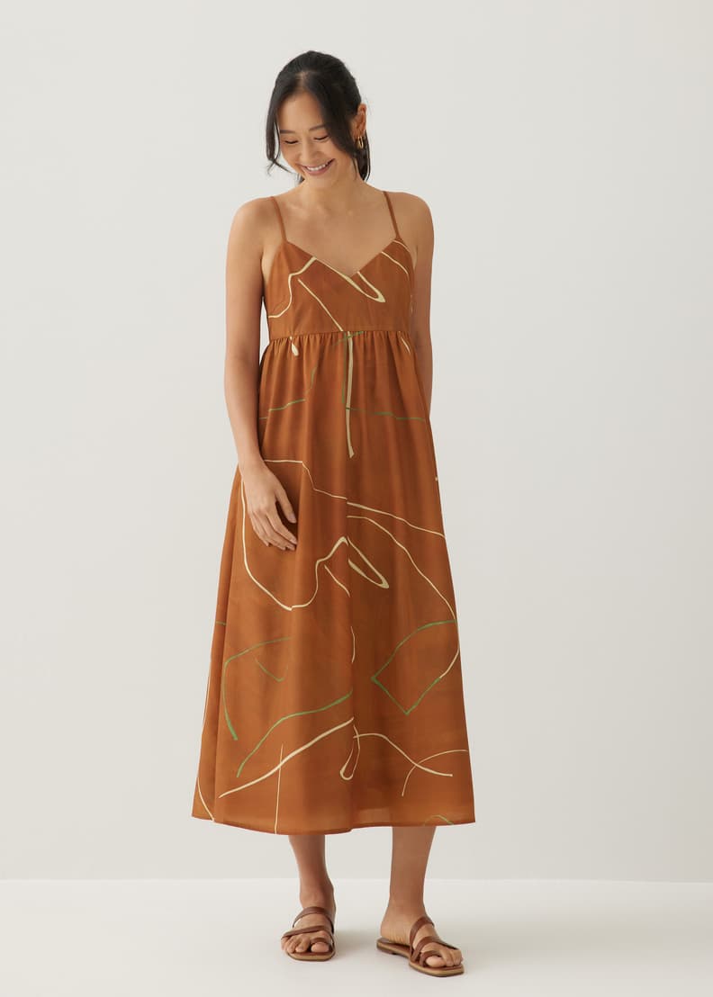 Babydoll midi dress on sale