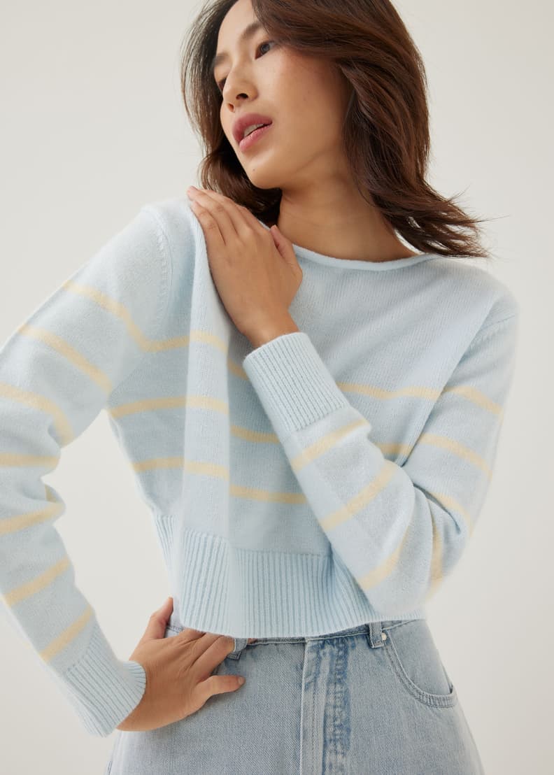 White knit jumper womens top