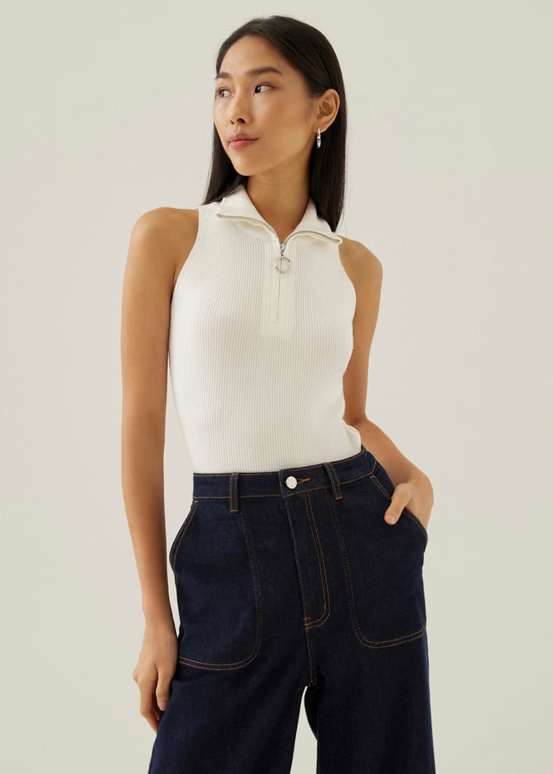 Collared hotsell tank top