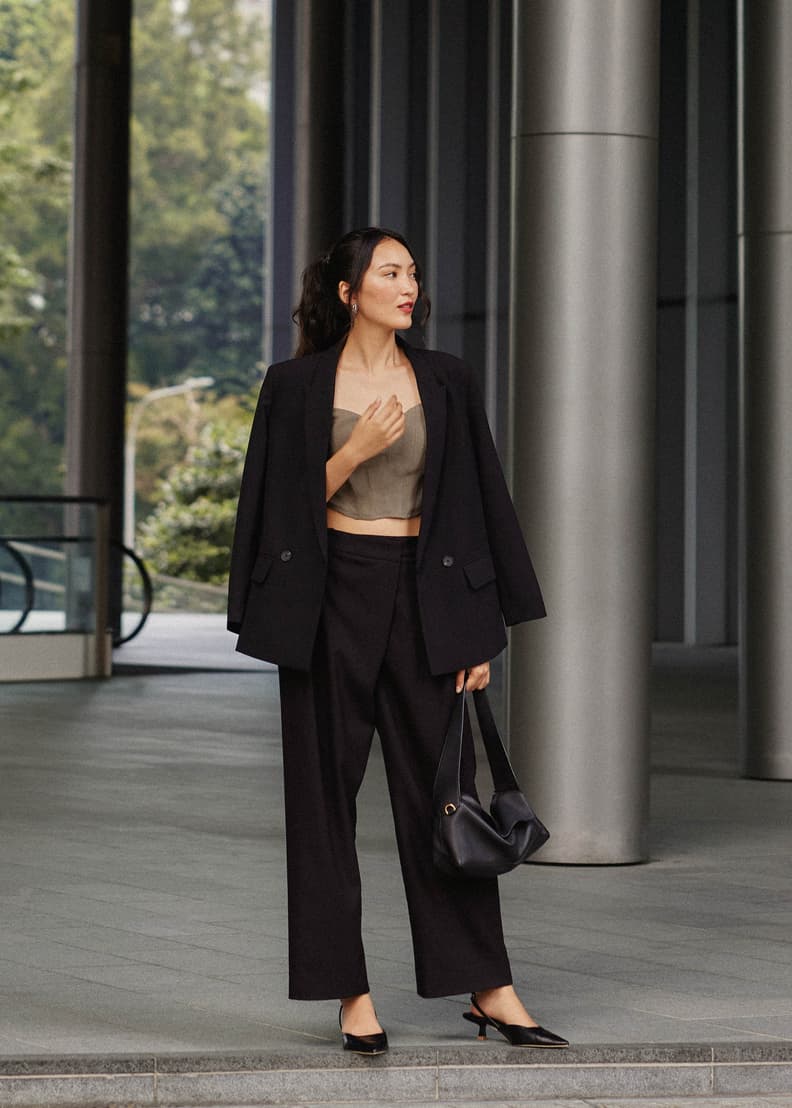 Straight leg slacks sale