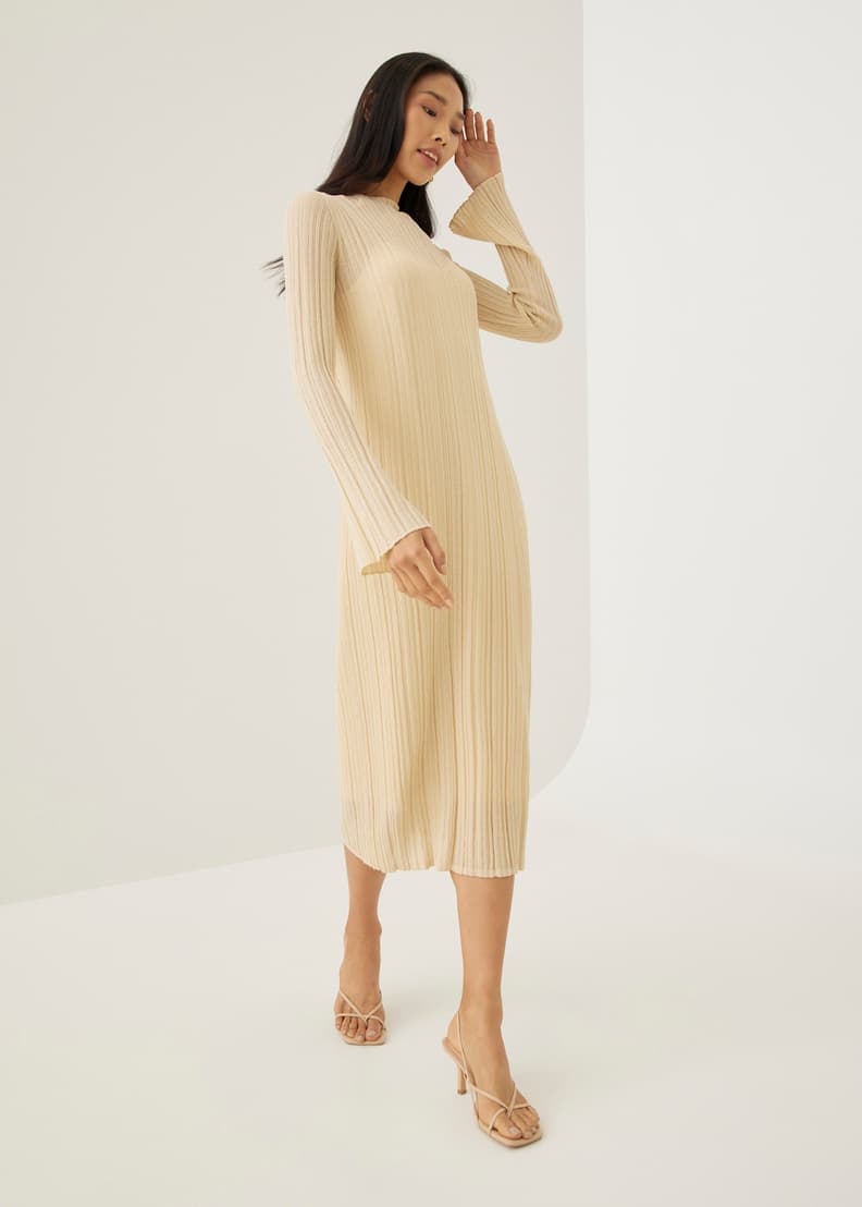 Knitted midi dress clearance