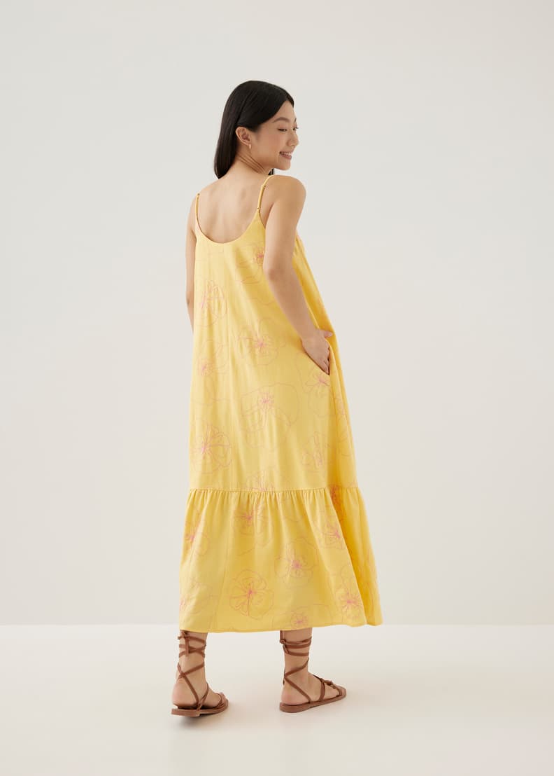 Philippa hem detail midi dress 2025