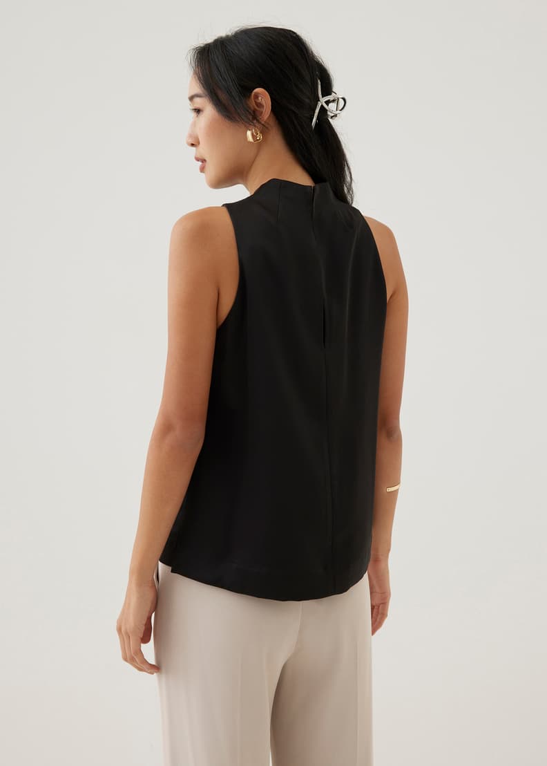 売れ筋商品|||セセ カットソー トップス レディース Women's Flutter-Sleeve Mandarin-Collar Blouse New Ivory Felizia Satin Mandarin Collar Tank Top | Love, Bonito US