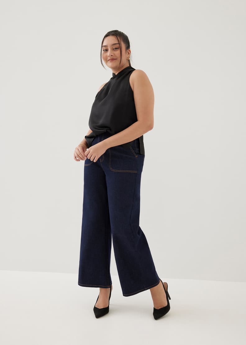 Felizia Satin Mandarin Collar Tank Top | Love, Bonito US