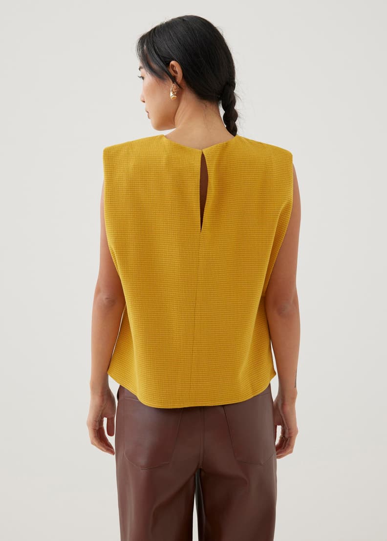 Yellow shell top sale