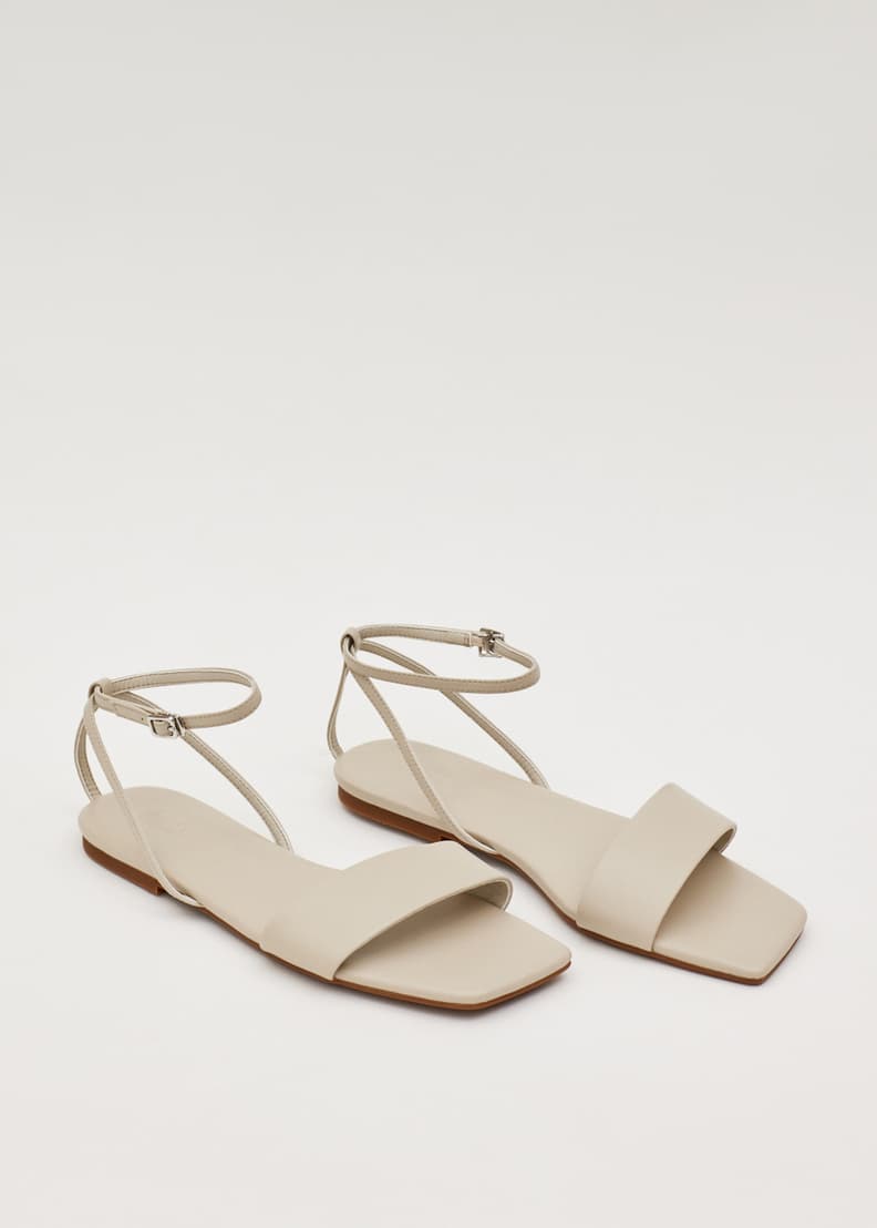 White on sale toe sandals